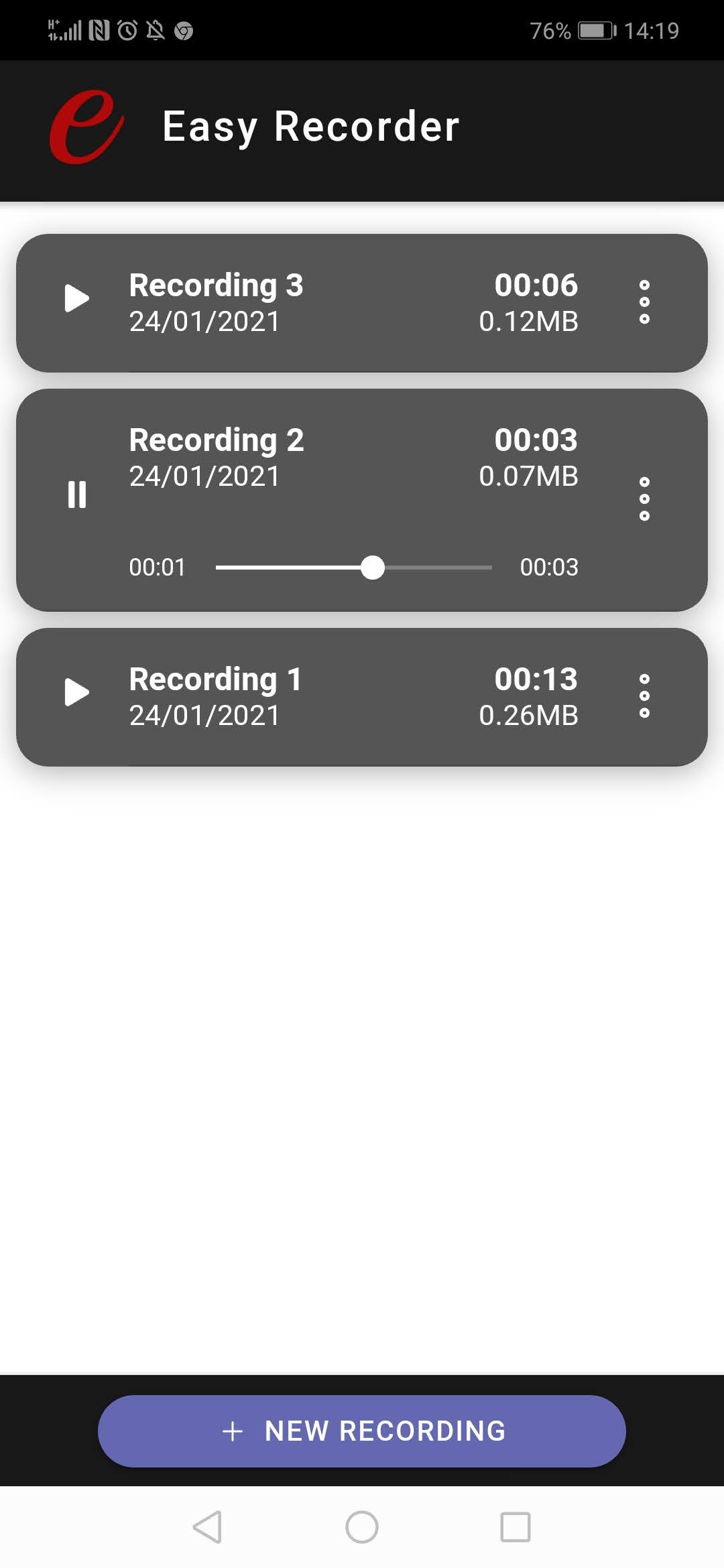Easy Recorder App